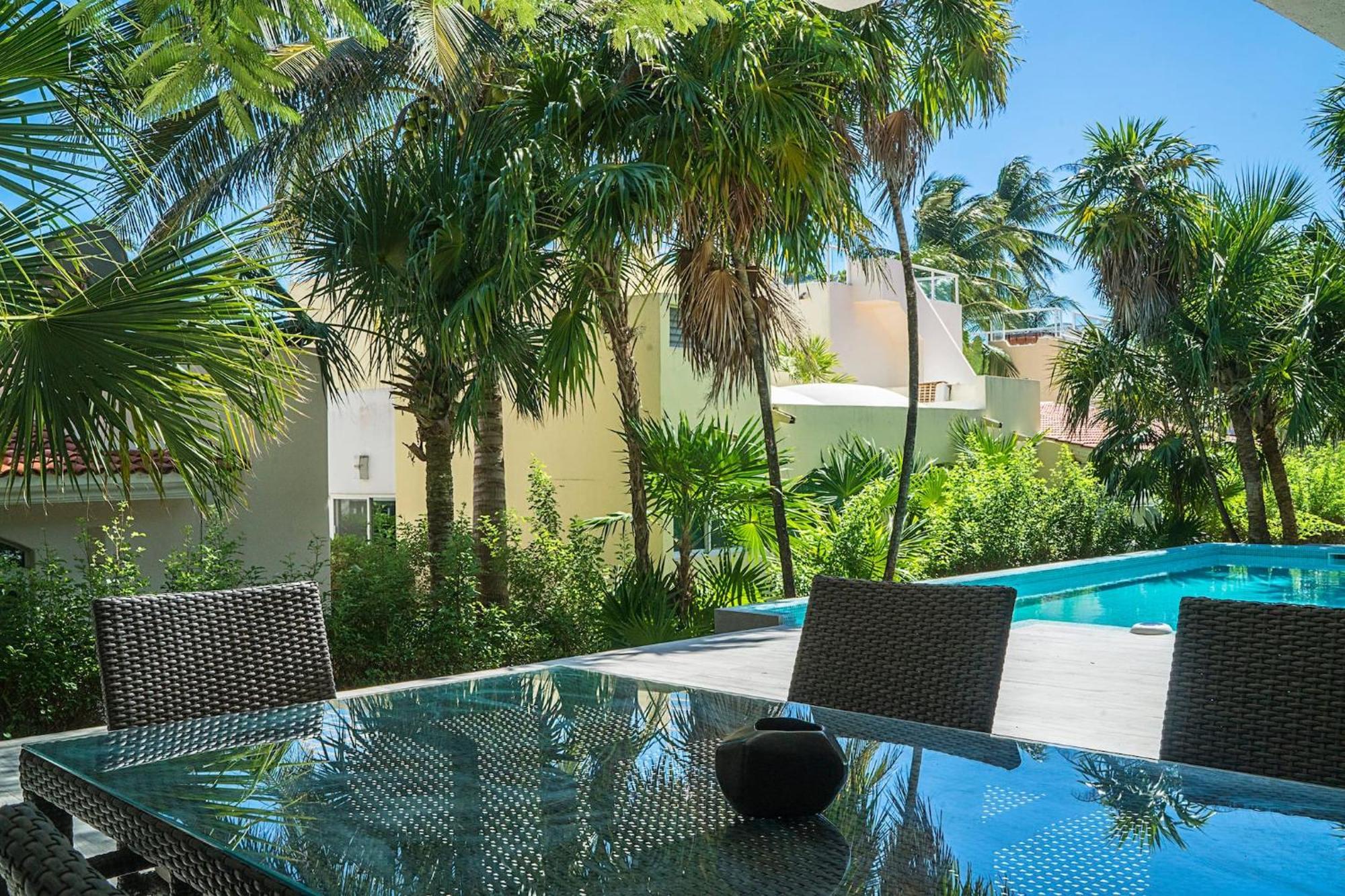 3Br Casa Matuk I Steps From Spectacular Beach I Private Pool 신데 델 카르멘 외부 사진